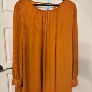 Love Riche Mustard Long Sleeve Dress